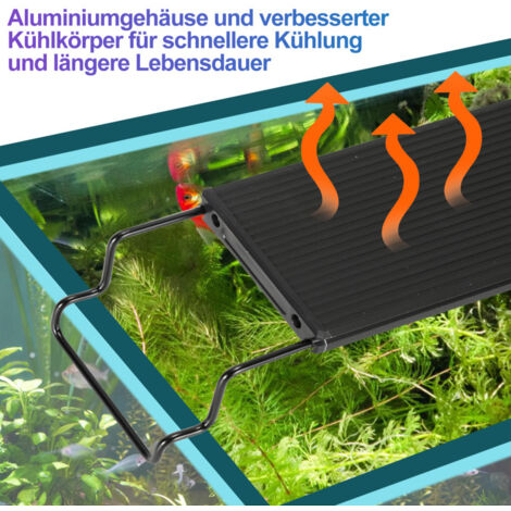 Dickly 2 Stück Aquarium-LED-Ständer, Aquarium-LED Produktbild-Vorschau 6