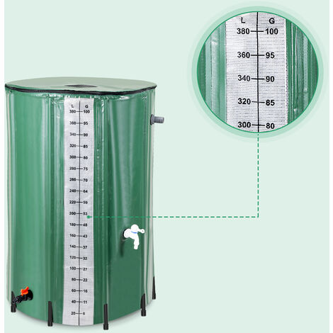Drado Wassersack 540L Tragbar – PVC-Wasserbehälter Mit Kugelhahn, Faltbar Für Garten & Notfall