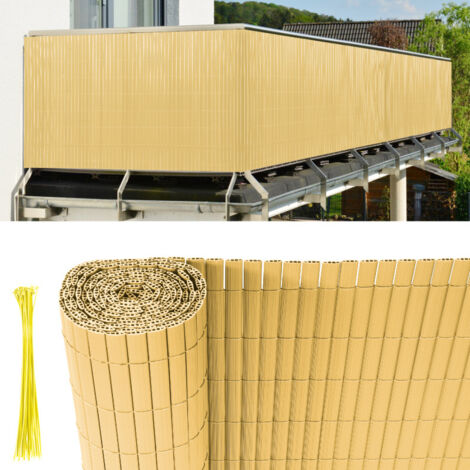 Balkon-Sichtschutz 60x700 Cm – Schnell Montiert, Wind- Und UV-beständig