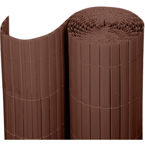 Balkon Sichtschutz Aus HDPE – 160x650 Cm, Braun, UV- & Witterungsbeständig, Mit Alu-Ösen & Kabelbindern