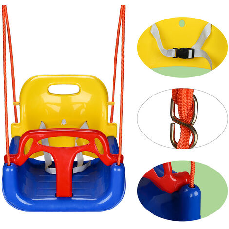 Krovtoy 6-in-1 Kleinkindrutsche Mit Elch-Motiv - Schaukel & Spielset Für 1-3 Jahre