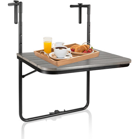 SWANEW Balkonhängetisch Klappbar, Balkontisch zum Hängen, Hängetisch