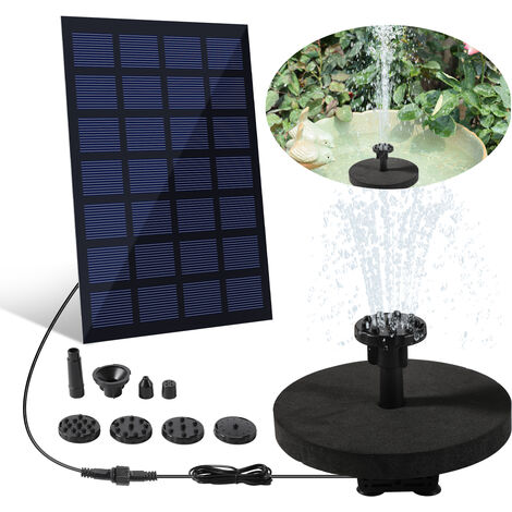 SWANEW Solar Teichpumpe 2.5W 220l/h Solarpumpe Gartenteich Pumpenset