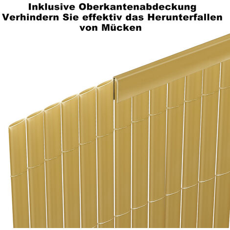 PVC Sichtschutzmatte Sichtschutzzaun Wetterfest UVSchutz Balkon