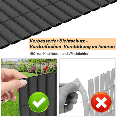 SWANEW PVC Sichtschutzmatte Outdoor Balkonverkleidung Wetterfest UV
