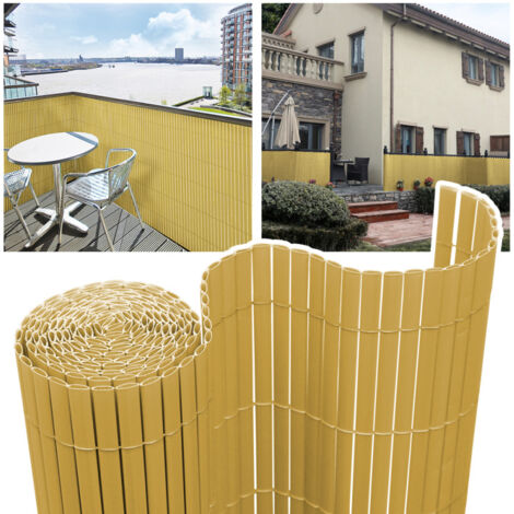 Balkon Sichtschutz Aus HDPE 120x700 Cm – Wetterfest, UV-beständig, Mit Alu-Ösen, In Beige