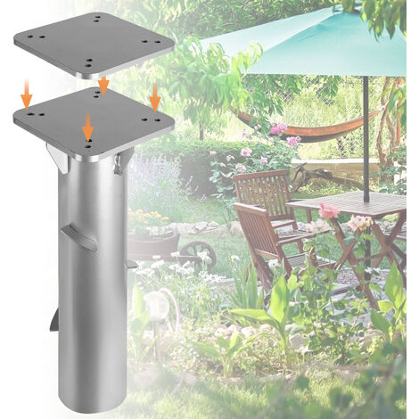 SWANEW Bodenanker, Sonnenschirmständer Befüllbar, für Sonnenschirm