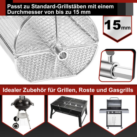 YouXiaor Edelstahl Grillkorb - Mesh Backkorb Für Pommes & Gemüse