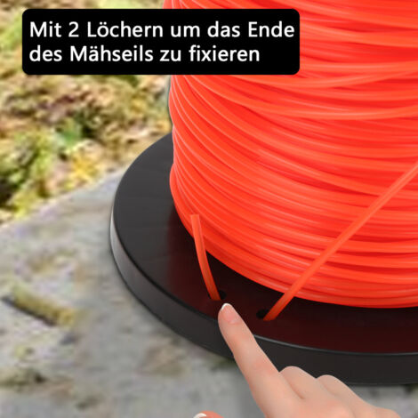 Nylon-Rasentrimmerfaden 2,4 Mm – 30 Meter Für Saubere Kantenschnitte