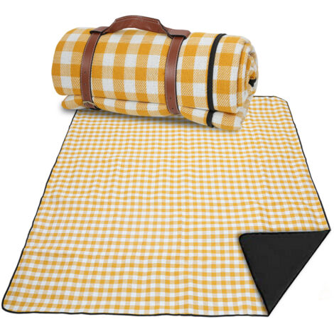 Sanddichte & Wasserdichte Stranddecke – 200 X 213 Cm Groß – Mit 4 Heringen & Taschen – Faltbar, Leicht – Für Camping, Picknick