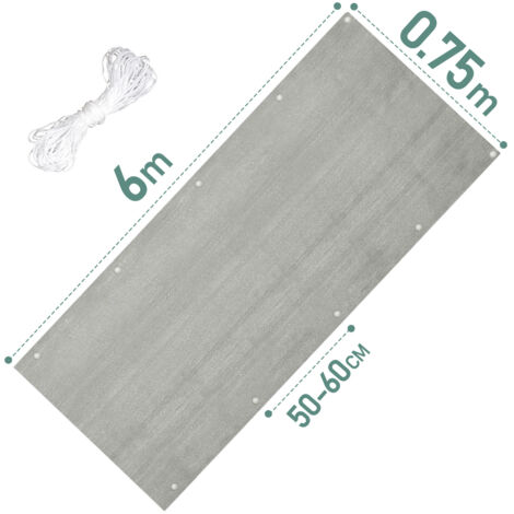 Balkon Sichtschutz 105x900 Cm, Winddicht & UV-geschützt – Einfache Montage Mit Kabelbindern, Für Terrasse, Pool & Gartenzaun