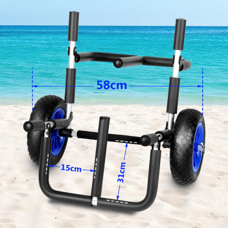 Herrselsam Transportwagen Für SUP-Board Einzel Oder Doppel Stand Up Paddle Board Surfwagen Surfboard Klappbar Gepolstert Sup Trolley Kanuwagen Inkl 2 Sicherungsgurte