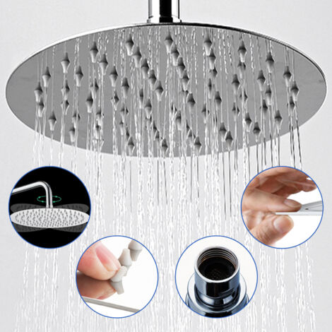 Olotos Regenduschkopf Kopfbrause Regendusche Duschkopf Dusch Handbrause Bad Amatur Led Aus Massives Messing Mit Anti Kalk Duesen Kugelgelenk Massageduese