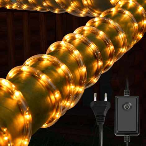 LED Lichterschlauch Warmweiß – 216 LEDs, 9 Meter, Für Innen & Außen, IP44, Weihnachtsdekoration