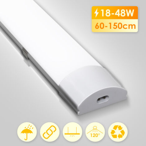 LED 30/60/90/120/150 WANNENLEUCHTE Deckenleuchte Feuchtraumlampe Werkstatt Röhre 387260139444