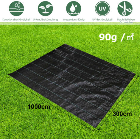 20m X 1,5m Unkrautvlies Gartenvlies Bodengewebe Unkrautfolie - Foto 7