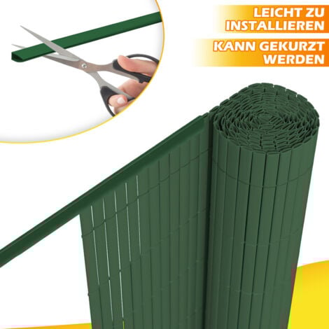 SWANEW PVC Sichtschutzmatte Sichtschutzzaun Balkon Terrasse Windschutz