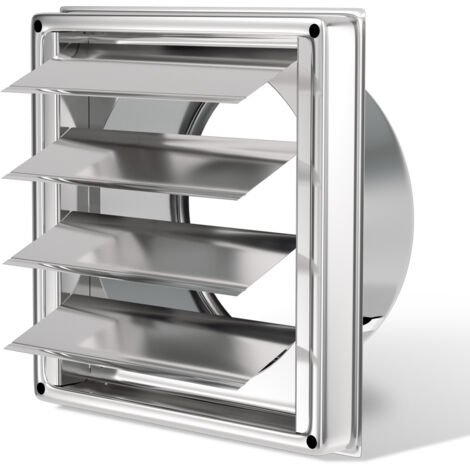 XianzhanEU 2 Stück Edelstahl Lüftungsgitter 100mm Rund - Inkl. Lochbohrer & Schlauchschellen