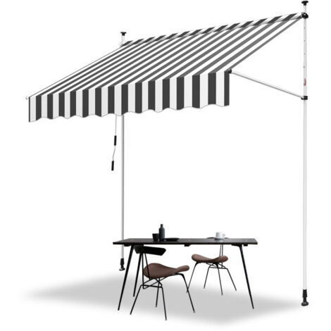 LXRHLIKG Markisentuch Ersatz – Manuell Einziehbar, Polyester Mit PU-Beschichtung, UV-Schutz Für Terrasse & Balkon | Farbauswahl