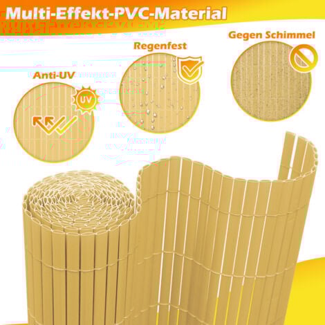 SWANEW Sichtschutzmatte PVC Sichtschutzzaun Windschutz fur Garten