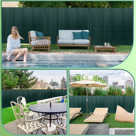 SWANEW PVC Sichtschutzmatte PVC Sichtschutzzaun Windschutz fur Garten