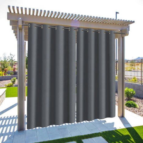 Hiseng Weihnachts-Vorhänge Mit Tannenblatt-Muster - Wasserdicht & Blickdicht Für Garten & Balkon