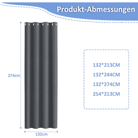 Outdoor Vorhänge Wasserdicht – Mit Ösen, UV-Schutz, Blickdicht Für Pavillon, Garten & Terrasse