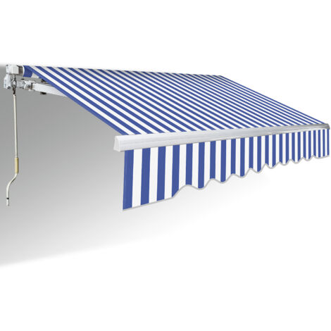 VidaXL Gelenkarmmarkise 3x2,5m Anthrazit – Ausziehbarer Sonnenschutz Für Terrasse, Balkon & Garten, Mit Handkurbel