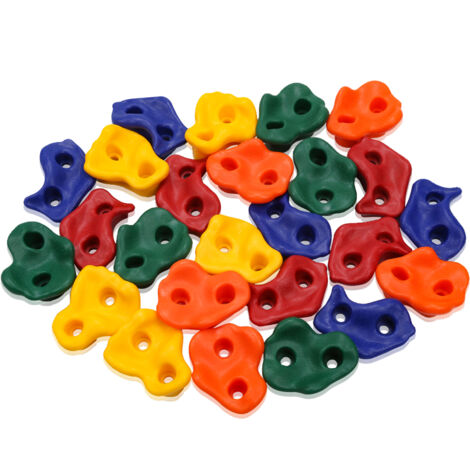 Lot De 2 Poignées De Sécurité Pour Enfants - Pour Aire De Jeux, Cabane, Cadre D'Escalade - Plastique Antidérapant - Installation Facile - Enfants 3 Ans Et Plus