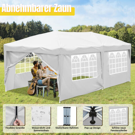 Pavillon 3x4 3x3m Gartenzelt Wasserdicht – Faltpavillon Für Garten, Party & Outdoor Pavillon 2x3 M Wasserdicht