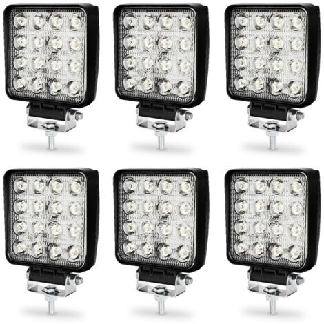 ALPHA DIMA 3x 12W LED Arbeitsscheinwerfer – IP67, 12V/24V, Flood Beam (60°)