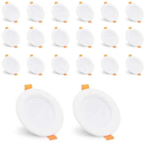 LED Einbaustrahler 20x 3W Kaltweiß/Warmweiß Extra Flach