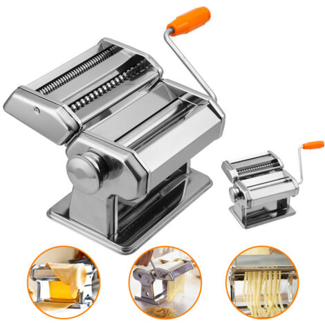 Manueller Nudelmacher Aus Edelstahl – Mit 2 Mm & 4 Mm Klingen Für Hausgemachte Pasta