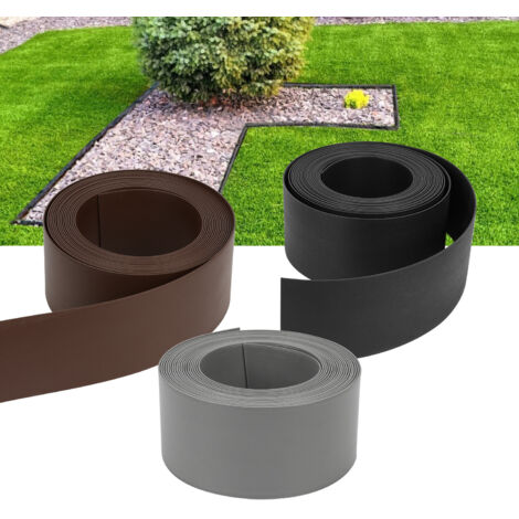 Rasenkante 30 Cm Hoch & 9 M Lang – Graue Beetumrandung Aus Wetterfester PET-Folie