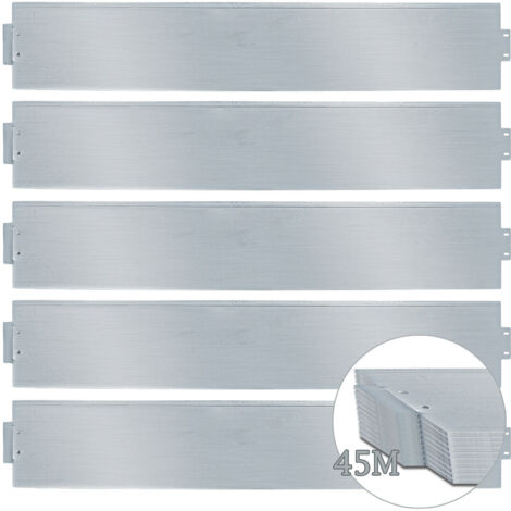 Vkechh Rasenkante 10m X 20cm - Metall Beeteinfassung Mit Dornen Für Einfache Installation