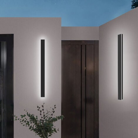 LED Wandleuchte Ultraslim Flurlampe Innen Wandlampe Empfangsbereichen Außen 100cm 21W Kaltweiß