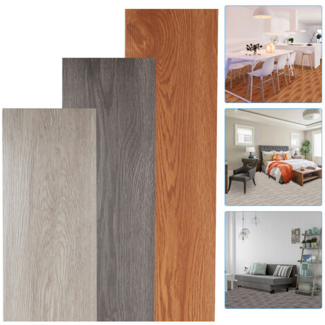 Selbstklebender Vinyl-Bodenbelag – Ca. 5 M², Rutschfest & Wasserfest, Dekor Classic Warm Oak, Für Fußbodenheizung