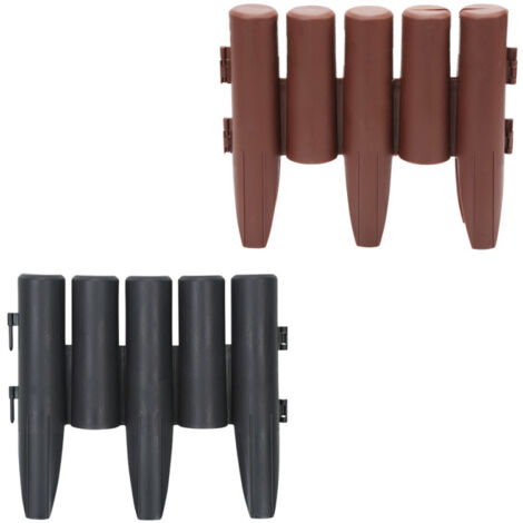 Palisade Beeteinfassung 4,05m - Gartenpalisade Rasenkante In Grau