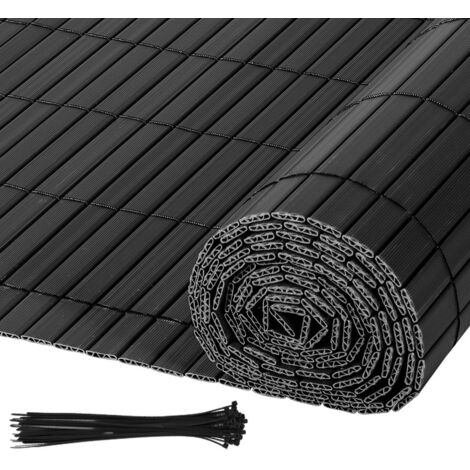 Windscreen4less Sichtschutzzaun – Grau, Wasserdichtes PE-Material – Mit Ösen Zum Einfachen Befestigen
