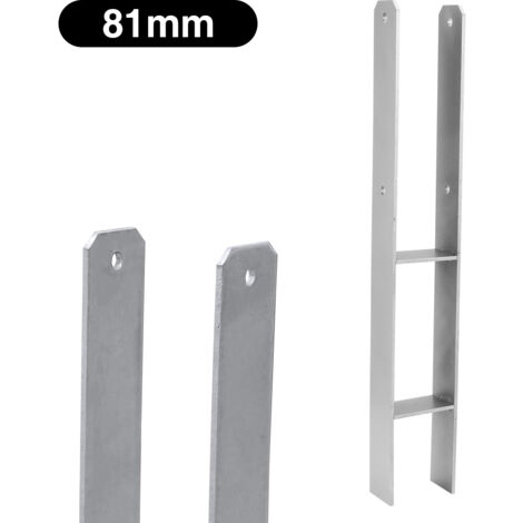 Schwerlast Pfostenträger Aus Edelstahl (4 Mm Dick) – Stabiler Pfostenanker Für Zaun, Geländer Und Mehr