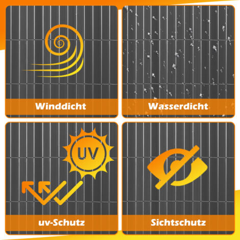 Balkonabdeckung Sichtschutz – 140x700 Cm, Dunkelgrün, Wind- Und Sonnenschutz, Mit Kabelbindern, Für Balkongeländer