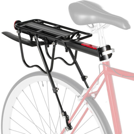 VARUN Mountainbike Gepäckträger – Aluminium, Verstellbar, Bis 50 Kg, Für 24–29 Zoll Fahrräder, Mit Reflektor