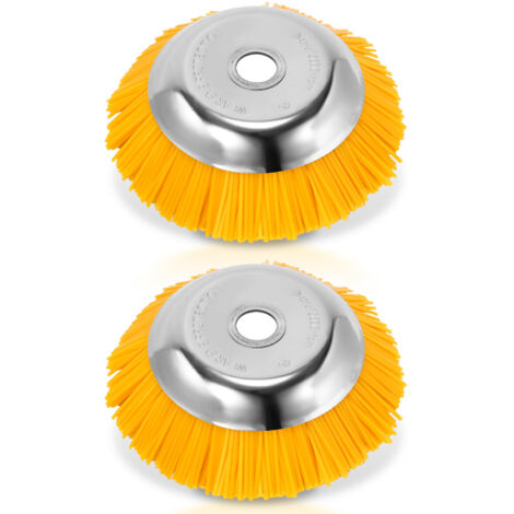 Unkrautbürste Für Stihl Motorsense – 25,4 Mm Bohrung, 200 Mm Kopf, Edelstahl + Nylon