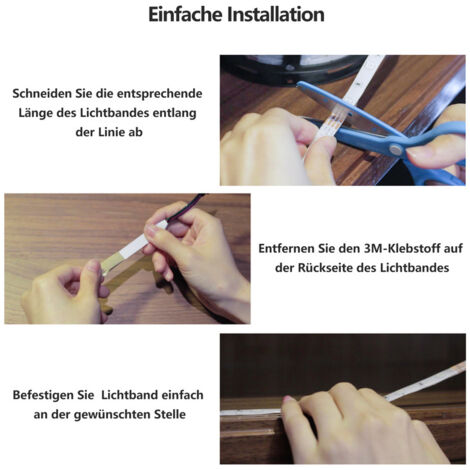 8m RGB LED Streifen Set – 30 LED/m, Inkl. 44-Tasten Fernbedienung, Controller & Netzteil, IP20