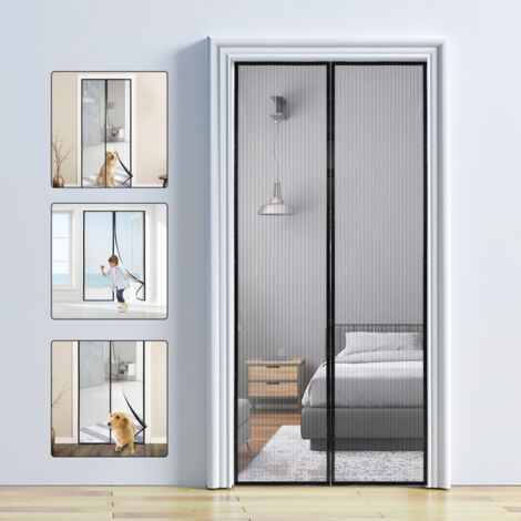 Magnet Fliegengitter Für Balkontür, 180x210 Cm – Ohne Bohren, Selbstschließend, Insektenschutz Für Schiebetüren