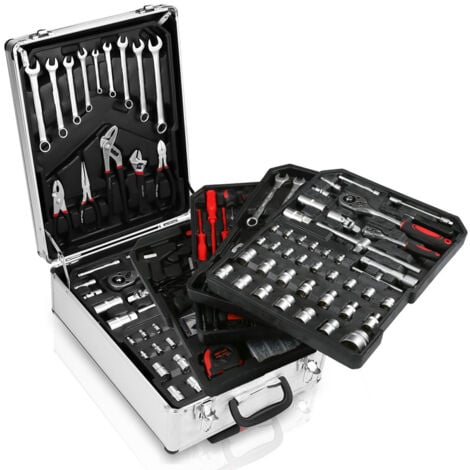 SWANEW Werkzeugkoffer 1031 tlg. Wergzeug Set Satz Kombizange Rollkoffer Toolbox-Sets