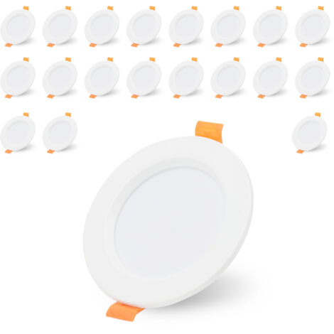 YUENFONG 20er Set LED Einbaustrahler, 5W, Warmweiß/kaltweiß, IP21 - Flache Spots Für Decke