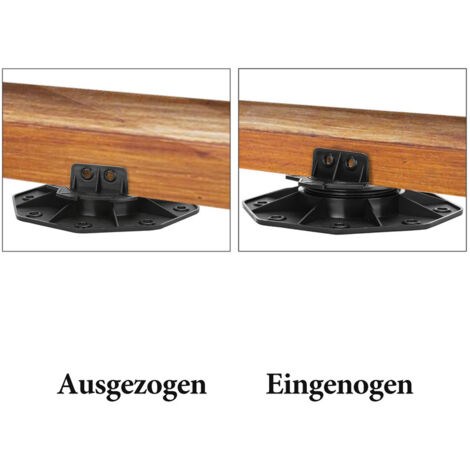 SWANEW Stelzenlager für Terrassendielen Außen aus WPC Holz