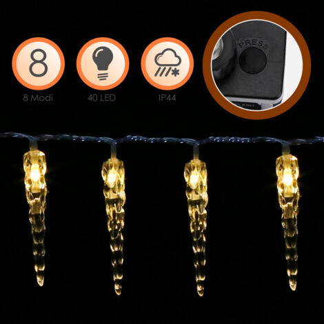 600 LED Lichtervorhang 6x3 Meter - Wasserdicht Mit Fernbedienung, 11 Modi Für Innen & Außen