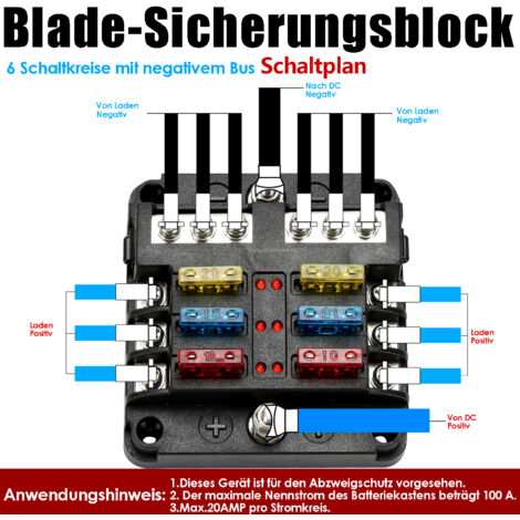 6-fach Relais & Sicherungsgehäuse - Universal Für Auto, SUV & Boot